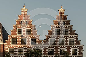 Typical Dutch building facades