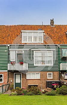 Typical dutch house in the historic old town of Marken