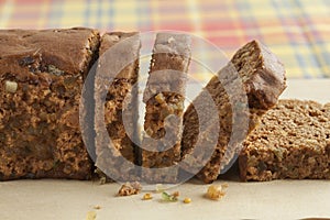 Typical Dutch spice bread with Succade, ginger, cinnamon, nutmeg