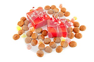 Typical dutch sweets: pepernoten and presents