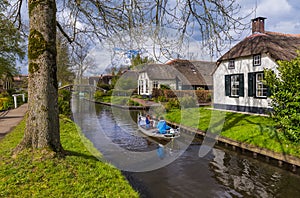 Typical dutch village Giethoorn in Netherlands