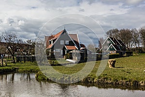 Typical Dutch village Marken, The Netherlands