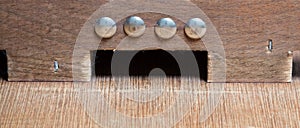 Typical dutch wooden boardgame - Sjoelen