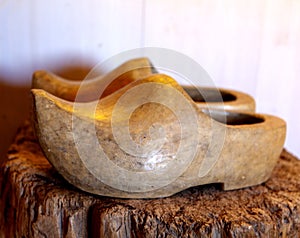 Typical Dutch wooden shoes