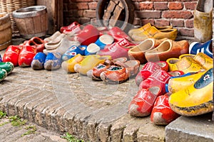 Typical Dutch wooden shoes