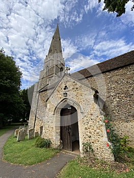 Typical English Parish Church, Cambridgeshire, UK. St Mary\'s Houghton with Wyton.