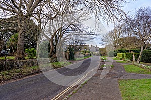 Typical English residential area view