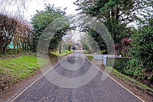 Typical English residential area view