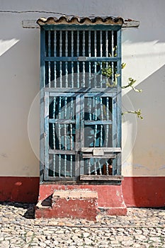 Entrance to a house from the street. Trinidad, Cuba photo