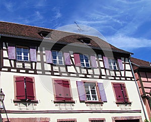 Typical fachwerk house at Riquewihr