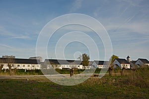 Typical flemish White houses