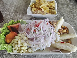 Typical food from the coastal region of Peru, a flagship dish for Peruvians