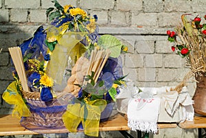 Typical food to celebrate Virgin Mary holiday. Santo Stefano. Cammino dei Briganti. photo