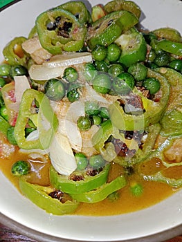 Typical foods that only exist in the city of Bandung, Indonesia, are called leunca and gendot chilie