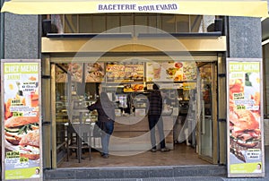 Gastronomic stand in Prague