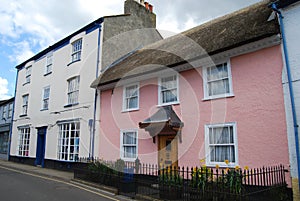 Typical Georgian houses in Axminster, Devon