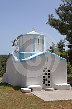 Typical greek chapel