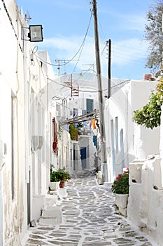 Typical greek island town - Paros Island, Greece