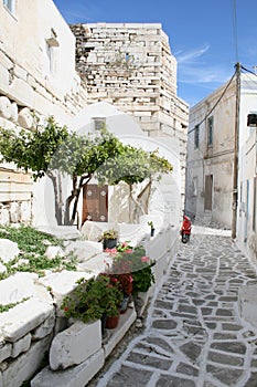 Typical greek island town - Paros Island, Greece