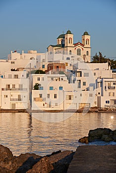 Typical Greek islands' village of Naousa, Paros island, Cyclades