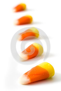 Typical halloween candy corn pattern isolated