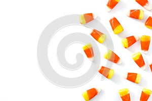 Typical halloween candy corn pattern isolated