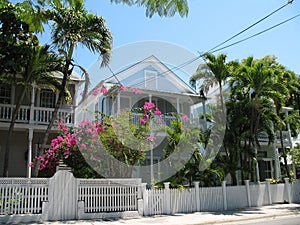 Typical home architecture Key West Florida