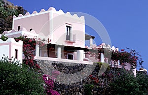 Typical house, aeolian islands