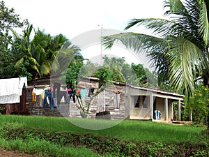 Typical house corn island nicaragua