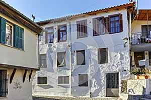 Typical house and fountainin old town of Xanthi, East Macedonia and Thrace