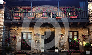 Typical house in the historic town of Puebla de Sanabria