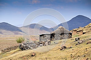 Typical house in Lesotho