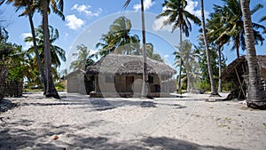 Typical house in Mocimboa da Praia in Cabo Delgado Province, Mozambique photo