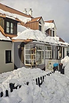 Typical house in mountain village Bully near Donovaly