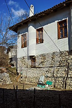 Typical house from nineteenth century village of Rozhen, Bulgaria