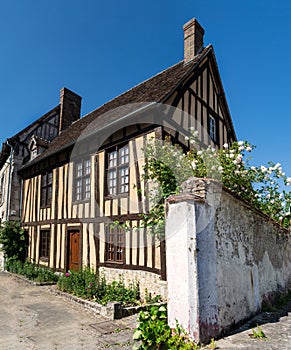 Typical house of Normandy near Paris
