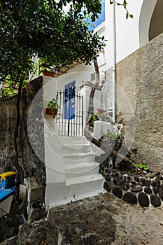 A typical house for rent on Alicudi island, Italy.