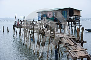 Typical House on the sea Lang Co, Hue, Vietnam