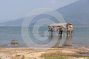 Typical House on the sea Lang Co, Hue, Vietnam