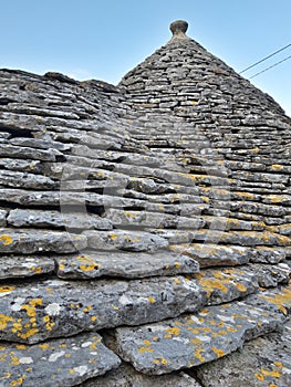 Typical houses of Alberobello, in Puglia, Italy. These ancient houses are called Trulli.