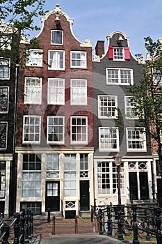 Typical houses in Amsterdam