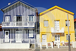 Typical houses of Costa Nova.