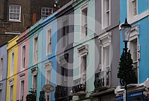 Typical houses in Portobello Road