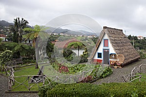 Typical houses of Santana, Madeira, Portugal