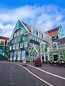 Typical houses in Zansee Schans, Amsterdam