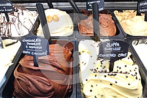 Typical ice cream of Palermo, Sicily, Italy photo