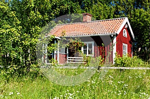 Typical idyllic swedish house.