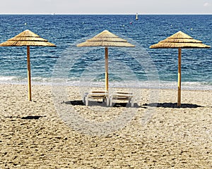 Typical image of a Spanish beach photo