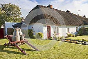 Typical Irish House in Adare - Ireland. photo