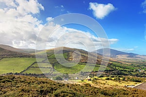 Typical Irish landscape in summer.